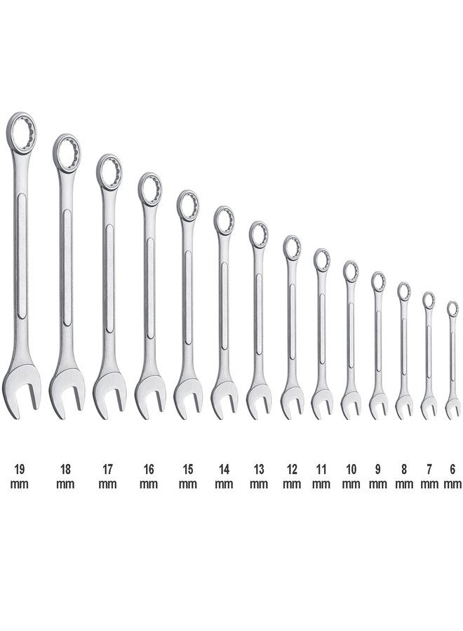 EFFICERE 14-Piece Essential Metric Combination Wrench Set in Roll-up Pouch, No Skipped Metric Sizes 6mm - 19mm | Best Value Wrench Set, Ideal for General Household, Garage, Workshop, Auto Repairs, Emergency - Image 3